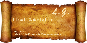 Liedl Gabriella névjegykártya